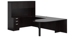 Offices To Go Executive Style Desk Layout with Hutch - SL-F-AEL