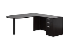 American Espresso Corner Desk Layout SL-K-AEL by Offices To Go