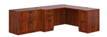 Offices To Go Dark Cherry Corner Desk with Lateral File SL-N