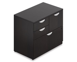 SL3622MSF-AEL Mixed Storage Cabinet in Espresso by Offices To Go