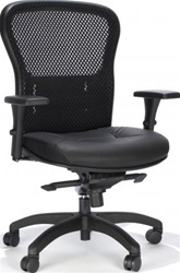 Essentials Mesh and Leather Office Chair 162Q by RFM Preferred Seating