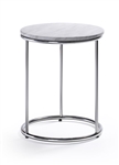 Woodstock Marketing Harden Contemporary Accent Table with White Marble Top