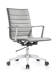 Joe Midtown Gray Ribbed Back Conference Chair by Woodstock Marketing