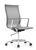 Joan Modern Gray Mesh Office Chair with Chrome Polished Frame