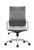 Janis Contemporary Gray Leather Office Chair by Woodstock
