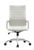 Contemporary White Leather Office Chair by Woodstock