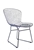 Contemporary Polished Wire Frame Metal Side Chair by Woodstock