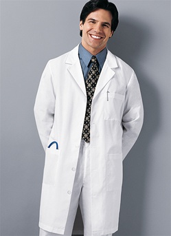 Men's Med-Man 40" Back Belt Lab Coat