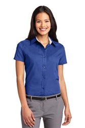 Ladies Easy Care Twill Shirt (Short Sleeve)