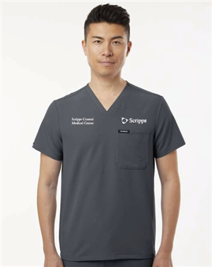 Jaanuu - Holmes Everyday 1-Pocket Scrub V-Neck Top