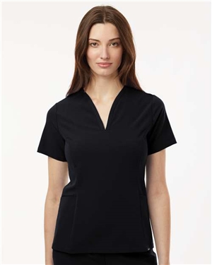 Jaanuu - Women's Calix Fit & Flare Scrub V-Neck Top