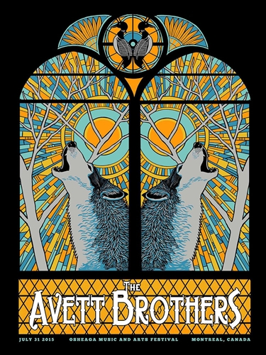 The Avett Brothers Concert Poster by Pat Hamou