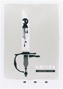Amiina concert poster by Craig Carry