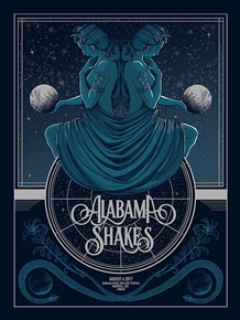 Alabama Shakes Concert Poster by Pat Hamou