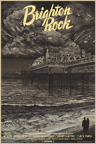 Brighton Rock movie poster by Karl Fitzgerald