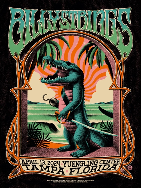 Billy Strings Concert Poster by Max LÃ¶ffler