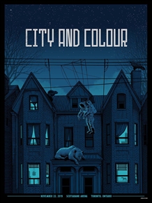 City And Colour Concert Poster by Pat Hamou