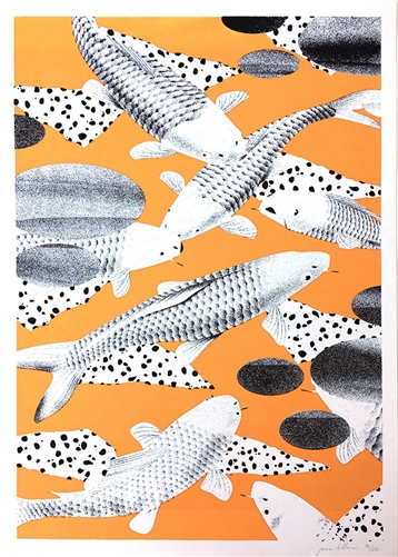 Carp Carp Art Print by Jean Leblanc