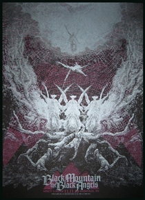 Black Mountain & The Black Angels Concert Poster by Drew Binkley