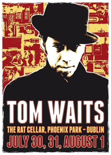 Tom Waits Concert Poster