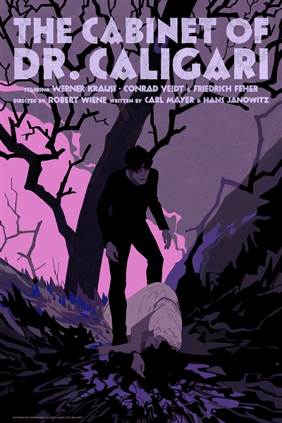 The Cabinet of Dr. Caligari movie poster by Katherine Lam
