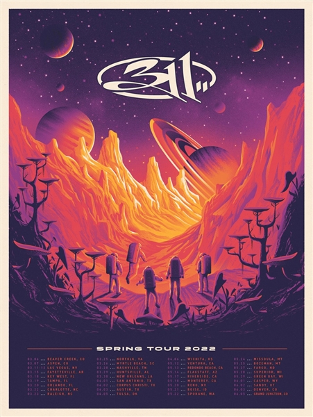 311 Concert Poster by DKNG