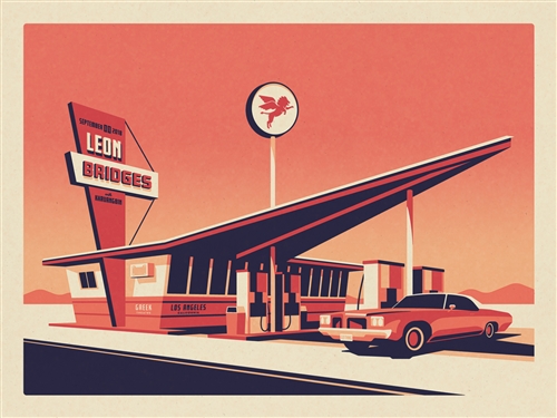 Leon Bridges Concert Poster