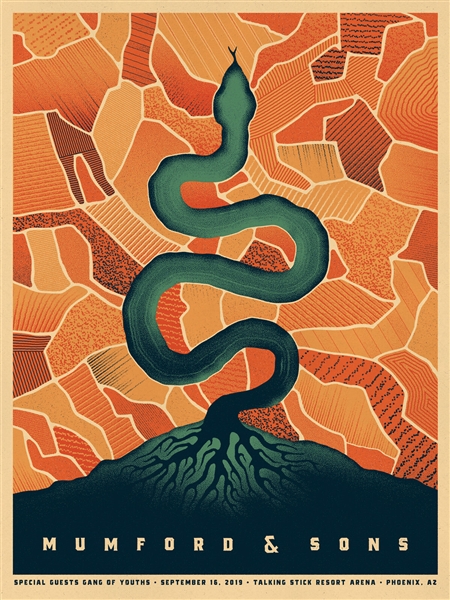 Mumford & Sons Concert Poster by DKNG