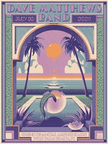 Dave Matthews Band Concert Poster by Max LÃ¶ffler