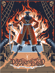 Dave Matthews Band Concert Poster by Rich Kelly