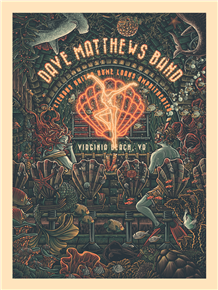 Dave Matthews Band Concert Poster by Luke Martin
