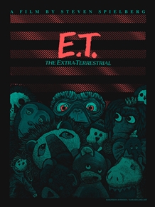 E.T.  Movie Poster by Luke Martin