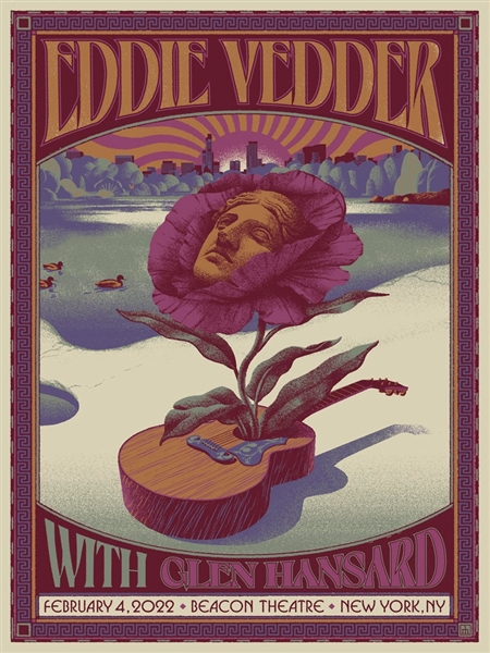 Eddie Vedder Concert Poster by Max LÃ¶ffler