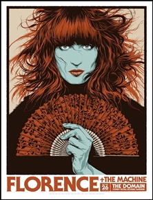 Florence And The Machine concert poster by Ken Taylor