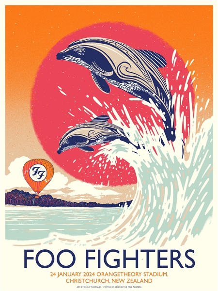 Foo Fighters Concert Poster by Chris Thornley