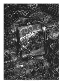 Foo Fighters Concert Poster by Luke Martin