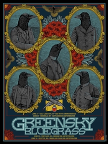 Greensky Bluegrass Concert Poster by Pat Hamou