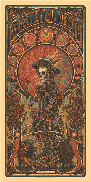 Grateful Dead Concert Poster by Luke Martin