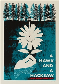 A Hawk And A Hacksaw concert poster by Craig Carry