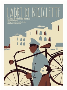 The Bicycle Thieves (Ladri Di Biciclette) Movie Poster by Iker Ayestaran