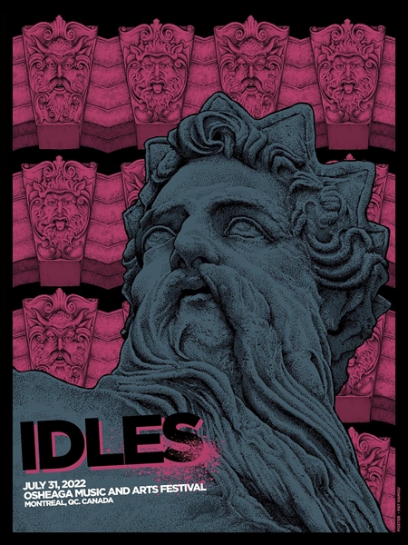 Idles Concert Poster by Pat Hamou