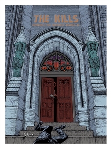 The Kills Concert Poster by Pat Hamou