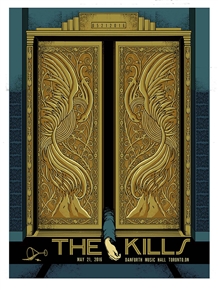 The Kills Concert Poster by Pat Hamou