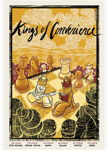 Kings Of Convenience Concert Poster by Sabrina Gabrielli