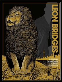 Leon Bridges Concert Poster by Pat Hamou