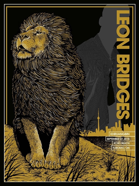 Leon Bridges Concert Poster by Pat Hamou