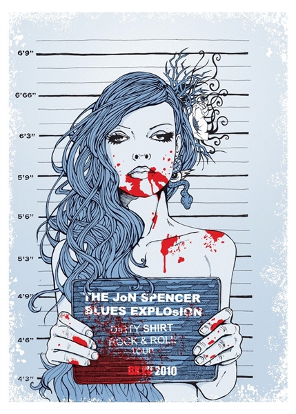 Jon Spencer Blues Explosion Concert Poster by Malleus