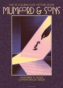 Mumford & Sons Concert Poster by Max LÃ¶ffler