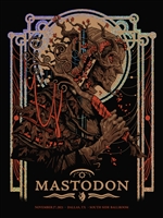 Mastodon Concert Poster by Scott Buoncristiano