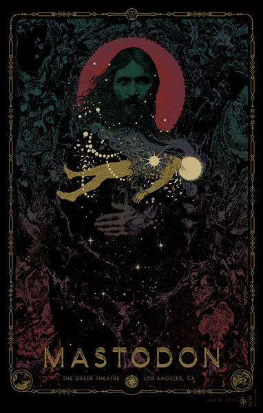 Mastodon Concert Poster by Richey Beckett